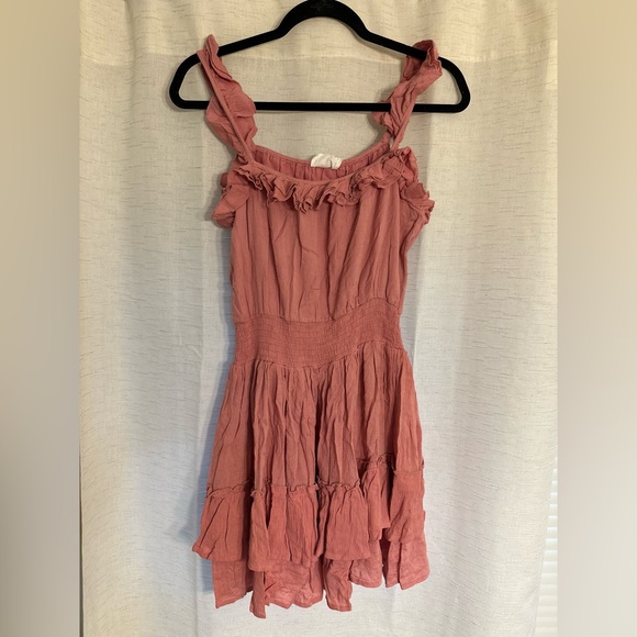 NWT Isa & Ella Ruffled Pink Dress - Picture 1 of 3